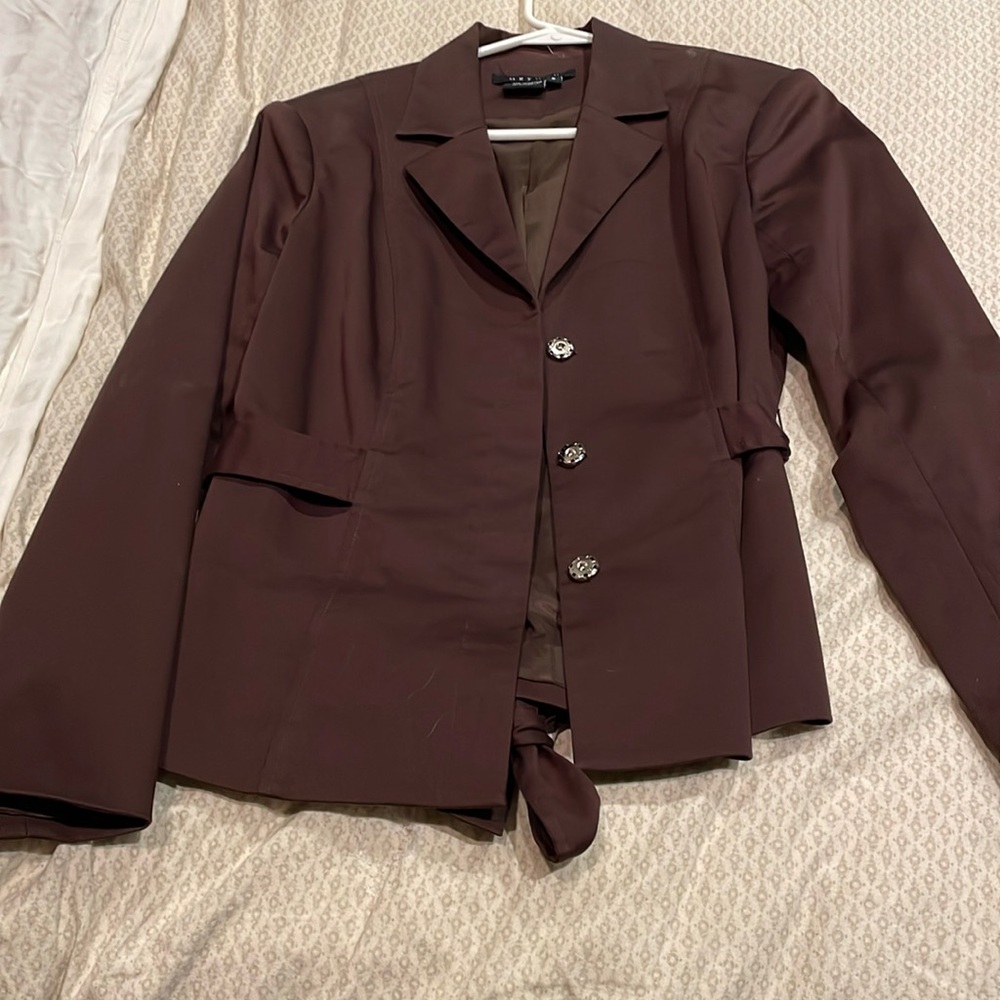 Size 6 oxygen dark brown vintage blazer